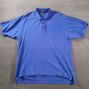 Eddie Bauer Vintage Blue‎ Polo Shirt Mens Size XL Cotton